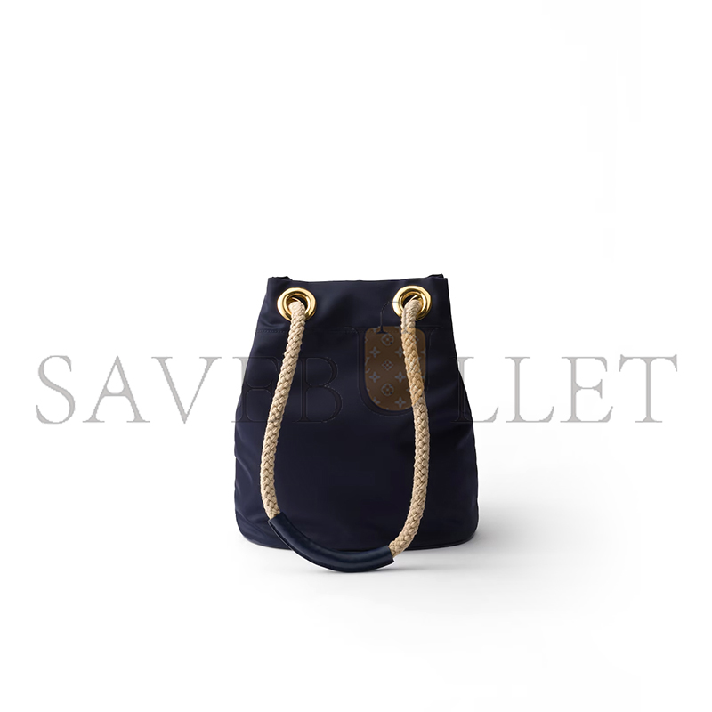 Pra*a mariner re-nylon small bucket bag 1be082 (28*23.5*16.8cm)